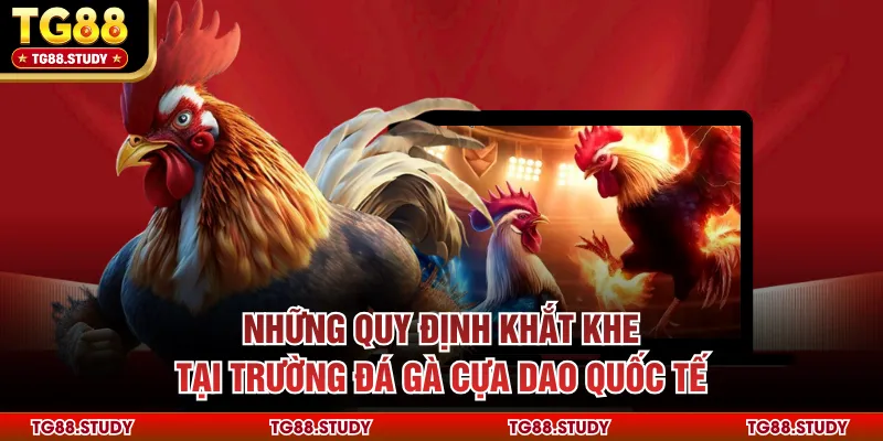 Những quy định khắt khe tại trường đá gà cựa dao quốc tế
